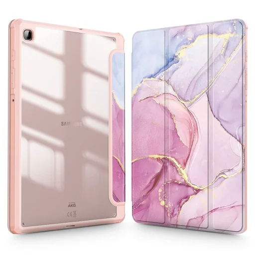 Samsung Galaxy Tab S6 Lite 10.4 2020/2022 Tech-Protect Smartcase Hybrid tok márványmintás - 1