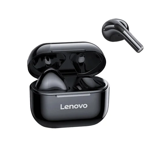 Lenovo LP40 TWS bluetooth vezeték nélküli fülhallgató (Fekete) - 1