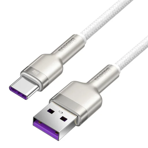 Baseus Cafule Series Metal USB - USB Type-C 66W kábel 1m fehér (CAKF000102) - 7