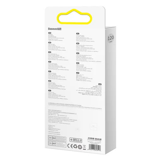 Baseus Flash II 3 az 1-ben USB - Type C, Lightning, Micro USB kábel 66W 6A 1.2 m sötétkék (CASS040003) - 8