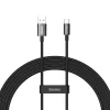 Baseus Superior SuperVOOC USB - Type C kábel 65W 2m fekete (CAYS001001) thumbnail