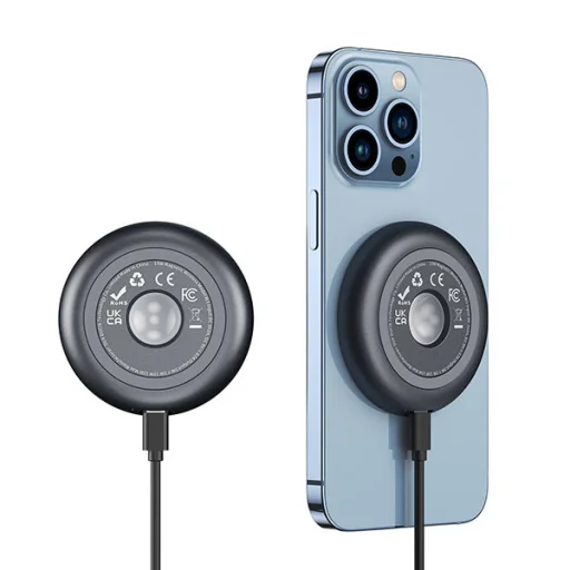 Dux Ducis Duzzona W3 MagSafe indukciós töltő autós tartóval 15W szürke - 2