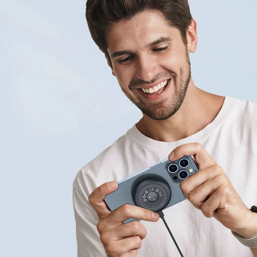 Dux Ducis Duzzona W3 MagSafe indukciós töltő autós tartóval 15W szürke - 6