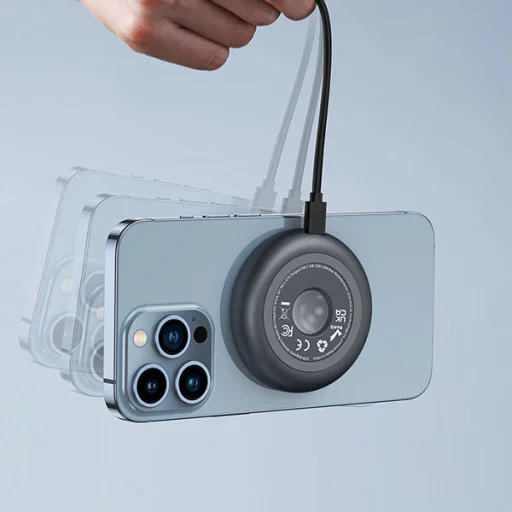 Dux Ducis Duzzona W3 MagSafe indukciós töltő autós tartóval 15W szürke - 7