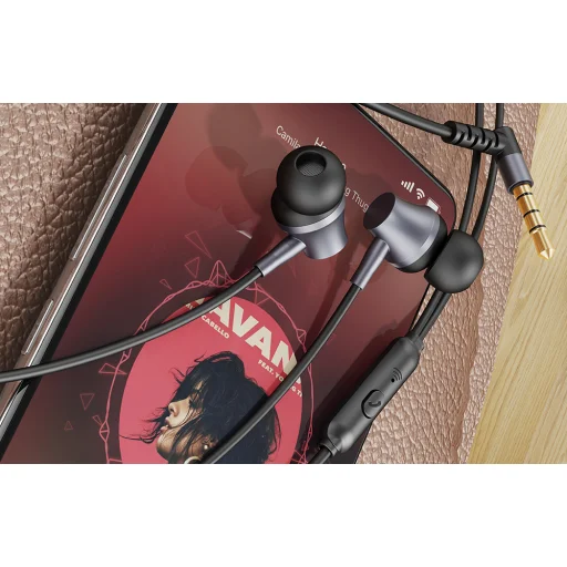 Vipfan M17 vezetékes fülhallgató 3.5mm-es jack (fekete) - 2