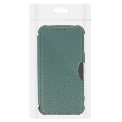 iPhone 12 Pro RAZOR fliptok sötétzöld ütésálló - 8