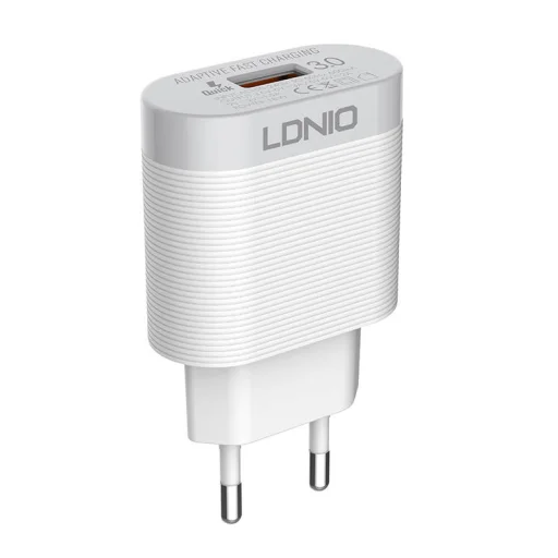 LDNIO A303Q USB hálózati töltő adapter QC 3.0, 18W (fehér) - 1