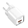 LDNIO A2318C USB + USB-C hálózati töltő adapter PD QC 3.0, 20W (fehér) thumbnail