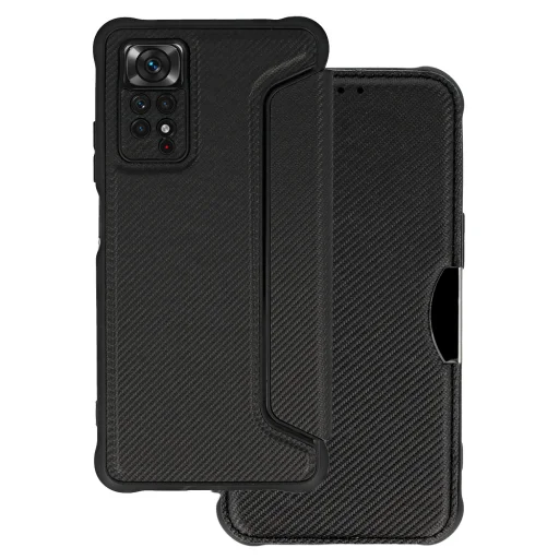 Xiaomi Redmi Note 11/Note 11s RAZOR fliptok fekete ütésálló - 1