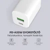 Alphajack PD-A30W hálózati gyorstöltő adapter, 1x USB-C (PD), 1x USB-A 30W thumbnail
