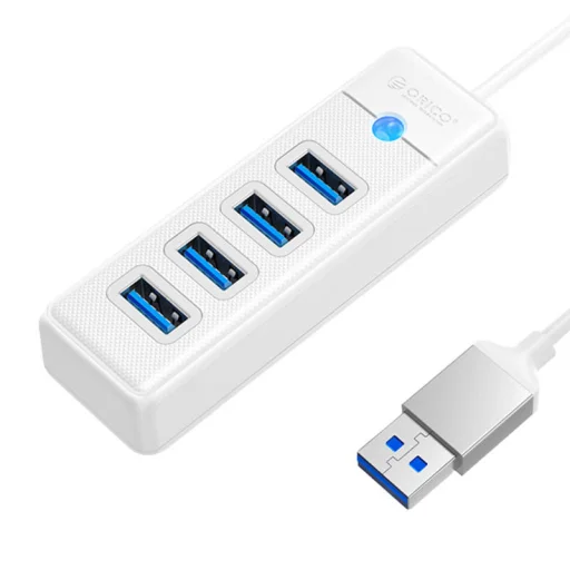 Orico USB HUB elosztó adapter - 4x USB 3.0, 5 Gbps, 0.15m (fehér) - 1