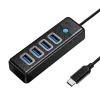 Orico USB HUB elosztó adapter USB-C - 4x USB 3.0, 5 Gbps, 0.15m (fekete) thumbnail