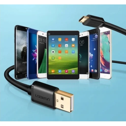 Ugreen USB-A - USB-C kábel 25cm fekete - 2