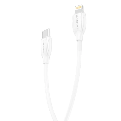 Borofone BX19 Double-Speed Type C - Lightning kábel PD 20W 3A 2m fehér - 2
