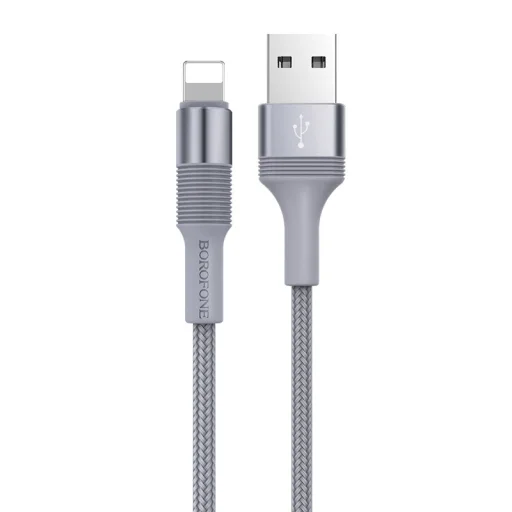 Borofone BX21 Outstanding USB - Lightning kábel 2.4A 1m szürke - 1