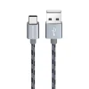 Borofone BX24 Ring Current USB - Type C kábel 3A 1m szürke thumbnail
