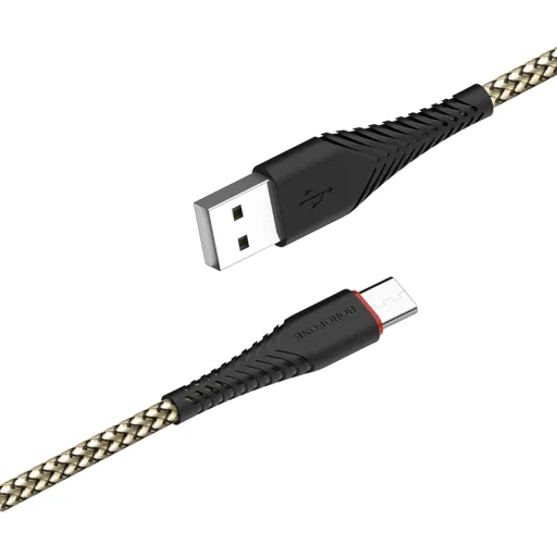 Borofone BX25 Powerful USB - Type C kábel 3A 1m fekete - 5