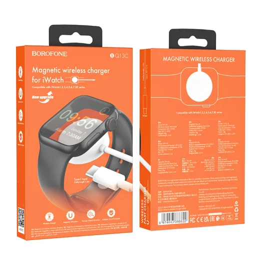 Borofone BQ13C indukciós Apple watch töltő fehér - 5