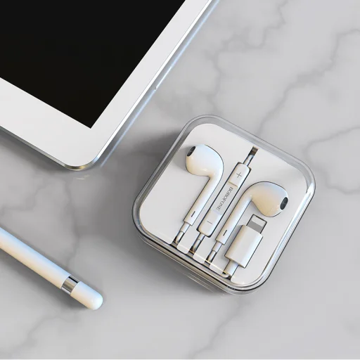 Borofone BM32 Plus fülhallgató Lightning csatlakozóval fehér - 2