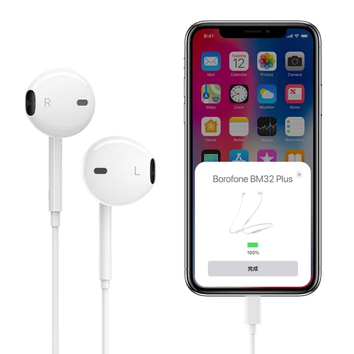 Borofone BM32 Plus fülhallgató Lightning csatlakozóval fehér - 9