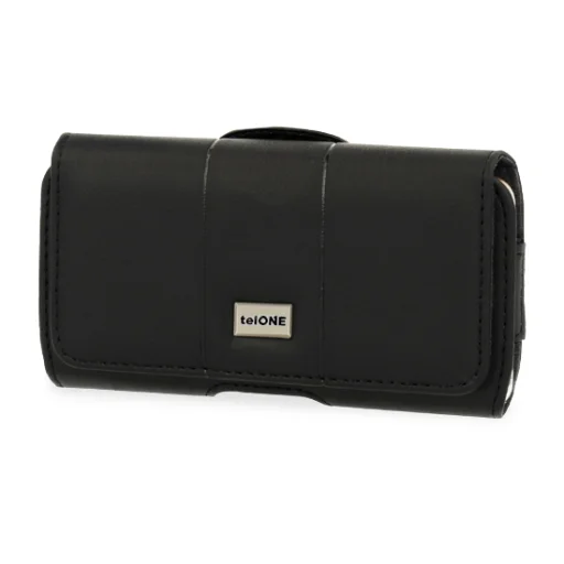 iPhone 11/XR Huawei P40/P30 Lite Samsung A41/S20/S21 Telone Max Övre fűzhető bőr telefontok fekete - 5