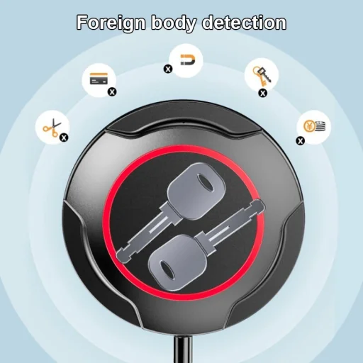 Univerzális Qi indukciós töltő gyorstöltéssel C02 UFO 15W fekete - 5