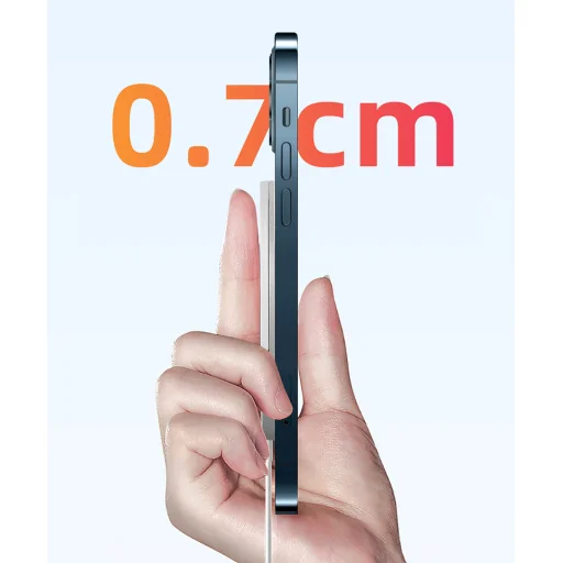 Univerzális Qi indukciós töltő gyorstöltéssel mágneses C04 15W fekete - 4