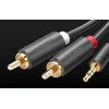 Ugreen AV102 kábel 2x RCA (Cinch) jack 3.5mm 10m (fekete) thumbnail