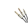 Ugreen AV126 3.5mm-es TRS kábel 2x TS 6.35mm - 3m (szürke) thumbnail