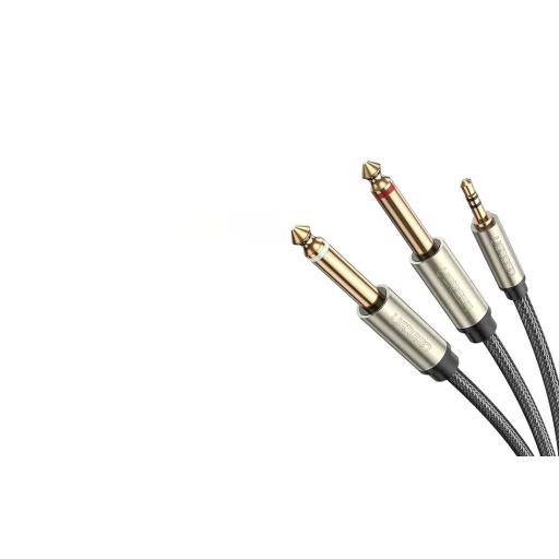 Ugreen AV126 3.5mm-es TRS kábel 2x TS 6.35mm - 3m (szürke) - 2