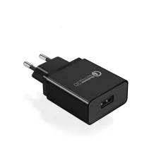 Ugreen hálózati töltő adapter CD122, 18W, QC 3.0, USB (fekete)