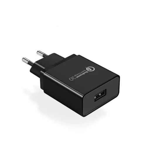 Ugreen hálózati töltő adapter CD122, 18W, QC 3.0, USB (fekete) - 1