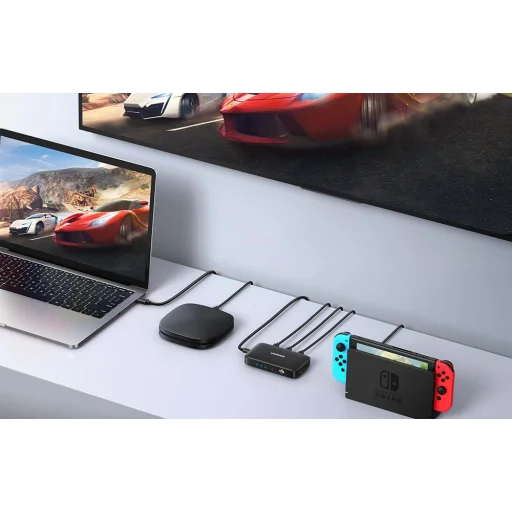 Ugreen CM332 3 az 1-ben HDMI kapcsoló 1.4, 4K, 30 Hz (fekete) - 3