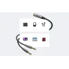 Ugreen AV193 AUX audio splitter fejhallgató + mikrofon 3.5mm-es mini jack kábelhez (szürke) thumbnail