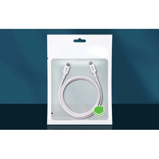 Ugreen US264 USB-C - USB-C kábel, 60W, 0.5m (fehér) - 2