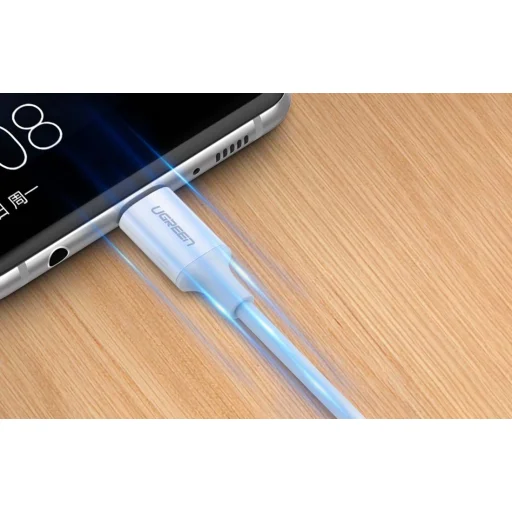 Ugreen US264 USB-C - USB-C kábel, 60W, 0.5m (fehér) - 3