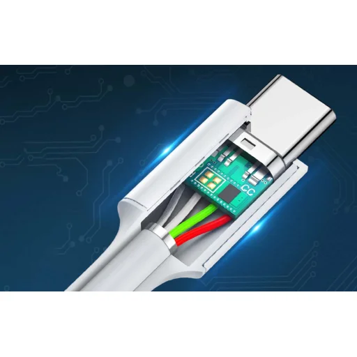 Ugreen US264 USB-C - USB-C kábel, 60W, 0.5m (fehér) - 6