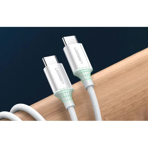Ugreen US264 USB-C - USB-C kábel, 60W, 0.5m (fehér) - 7
