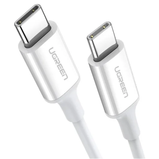 Ugreen US264 USB-C - USB-C kábel, 60W, 0.5m (fehér) - 1