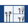 Ugreen US176 USB - USB-C kábel, 90 fokban döntött, 3A, 2m (fekete) thumbnail