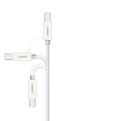 Ugreen USB-C/USB-B kábel nyomtatóhoz US241, nyomtató kábel 1,5m (fehér) - 5