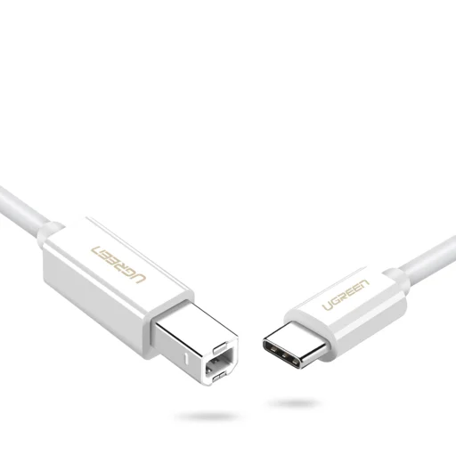Ugreen USB-C/USB-B kábel nyomtatóhoz US241, nyomtató kábel 1,5m (fehér) - 2