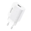 Vipfan E01 fali hálózati töltő adapter, 1x USB, 2,4A + micro USB kábel (fehér) thumbnail