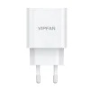 Vipfan E04 fali hálózati töltő adapter, USB-C, 20W, QC 3.0 + Lightning kábel (fehér) thumbnail