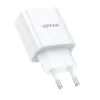 Vipfan E04 fali hálózati töltő adapter, USB-C, 20W, QC 3.0 + Lightning kábel (fehér) thumbnail
