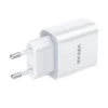 Vipfan E04 fali hálózati töltő adapter, USB-C, 20W, QC 3.0 + Lightning kábel (fehér) thumbnail