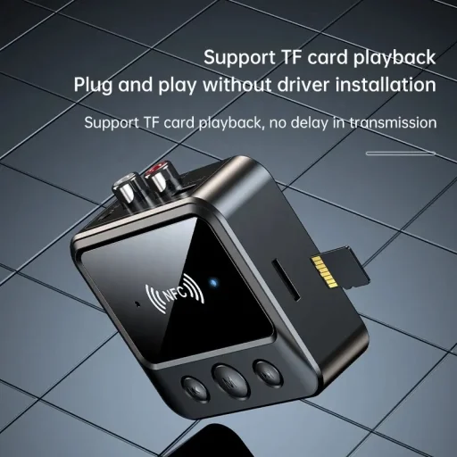 HIGI 3.5mm AUX 3.5mm RCA vezeték nélküli NFC adapter Bluetooth 5.0 audio vevő (C51) - 2