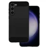 Samsung Galaxy S23 Plus Carbon szénszál mintájú TPU tok fekete thumbnail