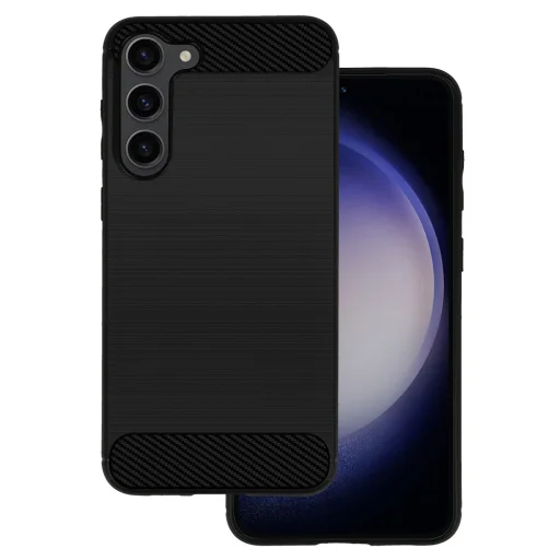 Samsung Galaxy S23 Plus Carbon szénszál mintájú TPU tok fekete - 1
