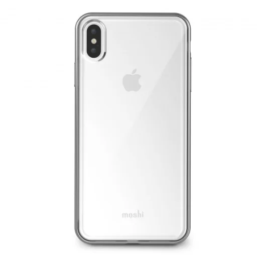 iPhone XS Max Moshi Vitros Jet Silver átlátszó-ezüst tok - 1